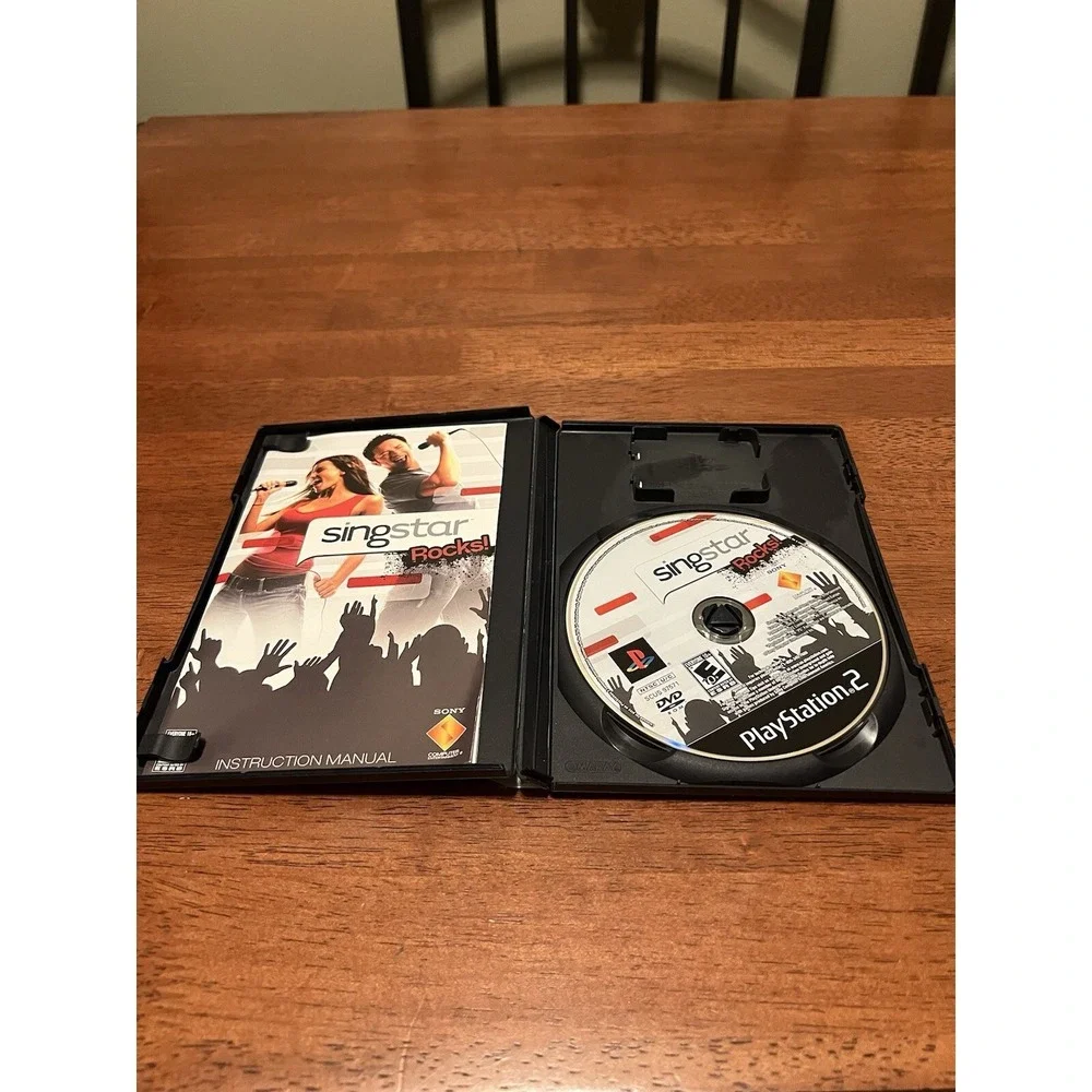 SingStar Rocks! Sony PlayStation 2 PS2 Game‎ SCUS-97571 Complete with Manual
